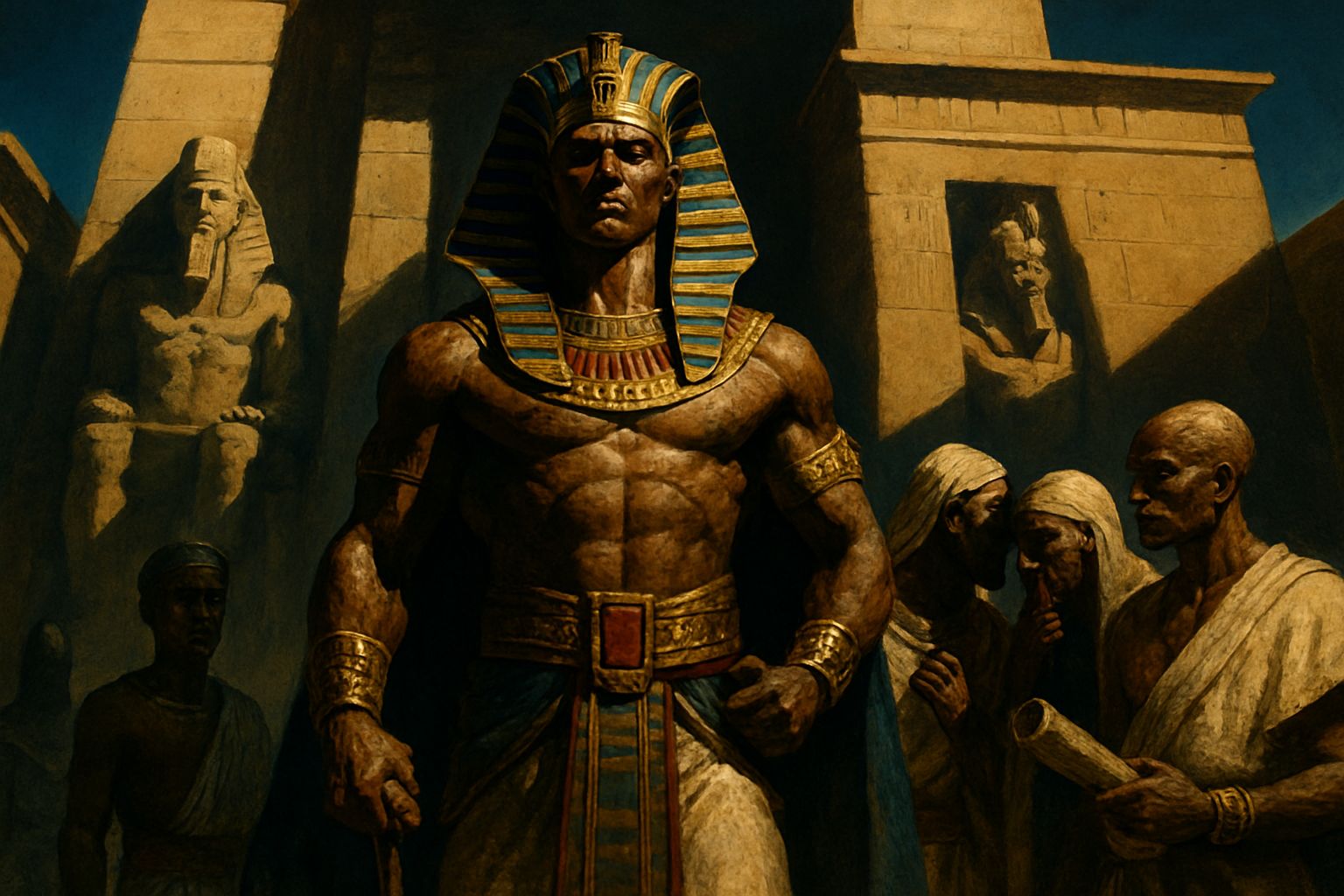Ka-Ra, the Sun-God and the living pharaoh and his advisors
