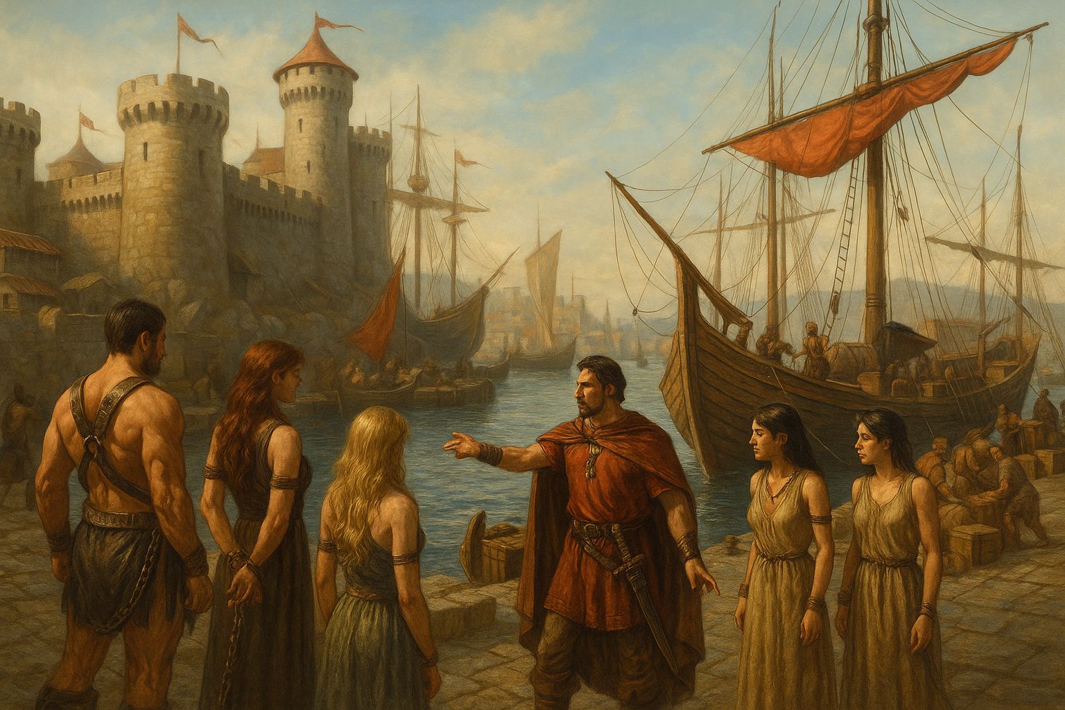 The ports are always busy, taking vast amounts of wares into the Empire