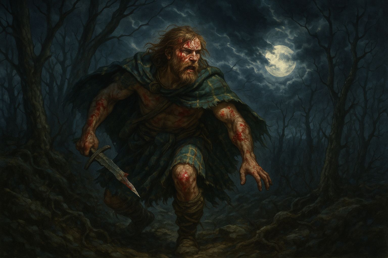 High Chieftain Ciaran mac Braigh on the run