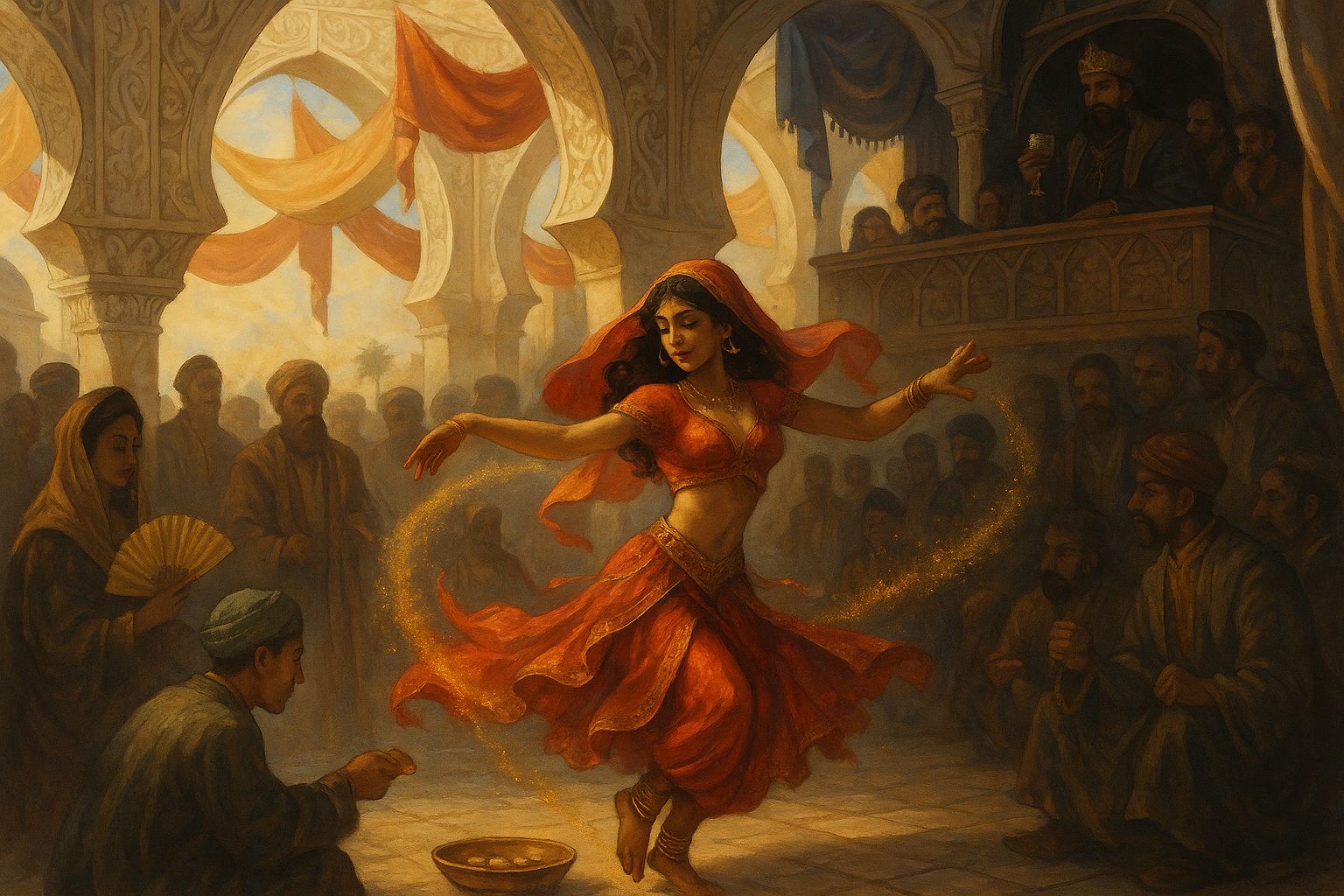 Dancing girl taken to the harem