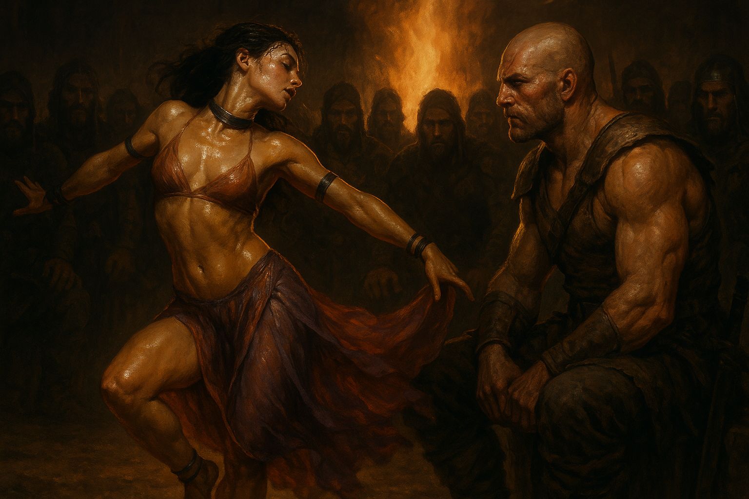 The dancing slavegirl and the warlord