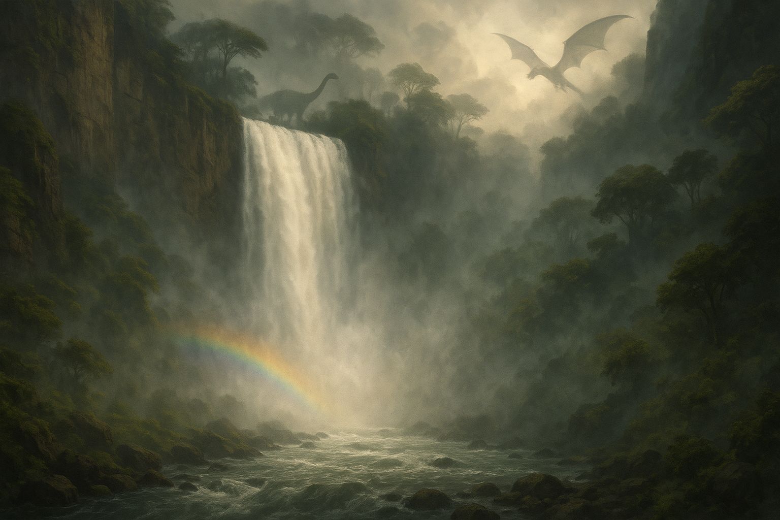 Waterwall, seen from below