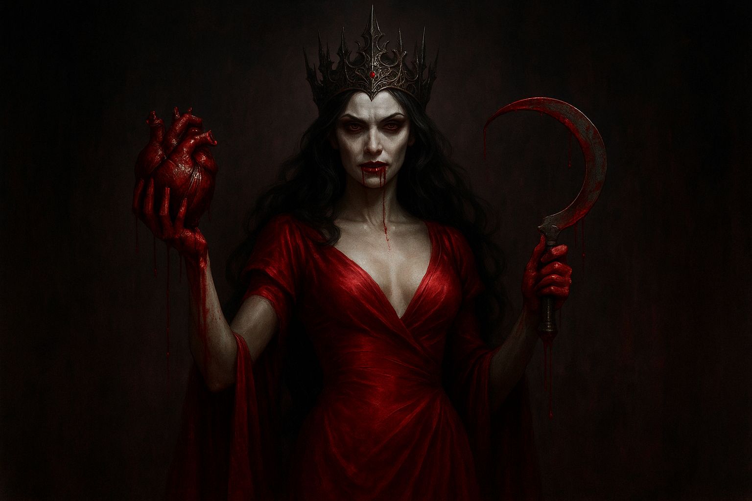Sanguira, The Goddess Queen of the Blood Harvest