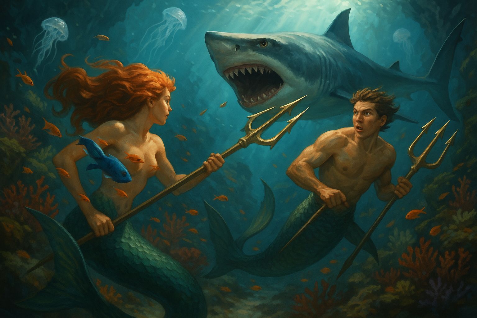 Surprise shark attack