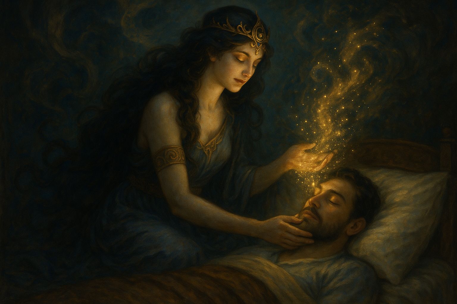 Moa’iri, the Dream Weaver sending comforting dreams