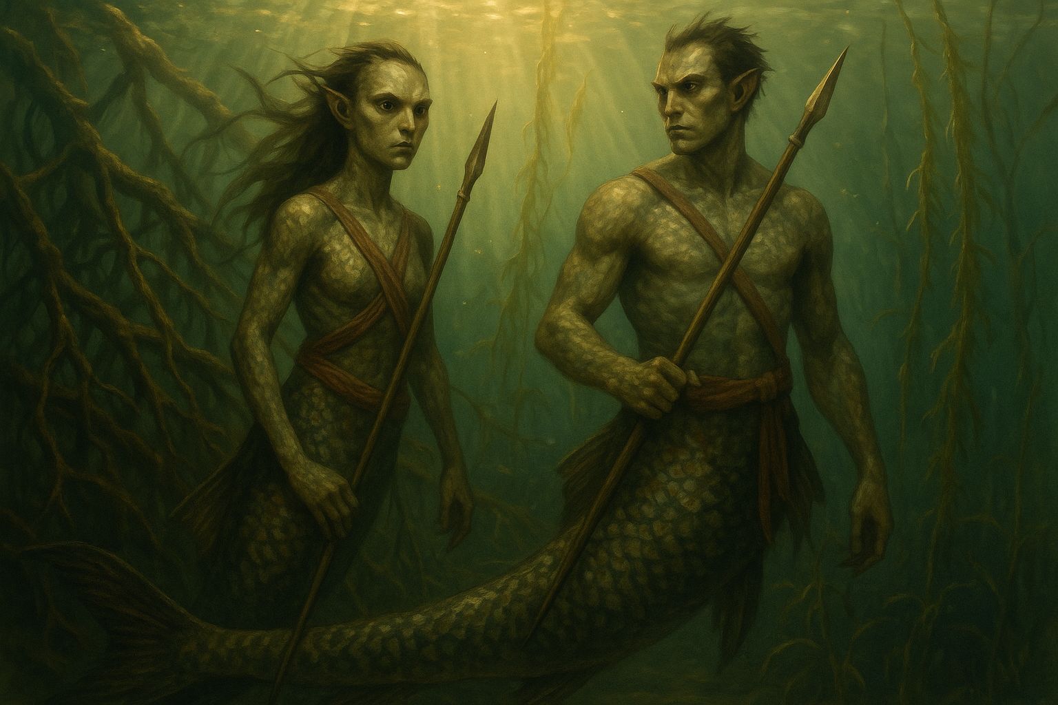 Two freshwater mers in the Mire of Vines