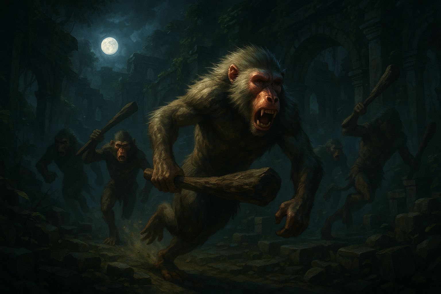 Boons in a blood frenzy, hunting