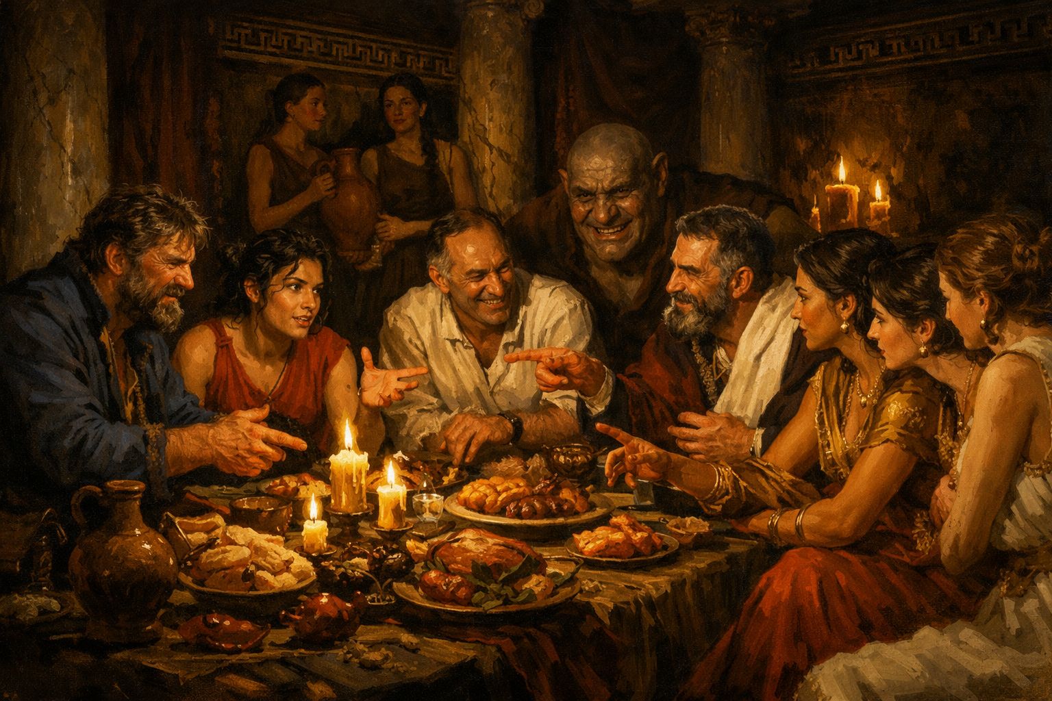 Friends, wine and conversation