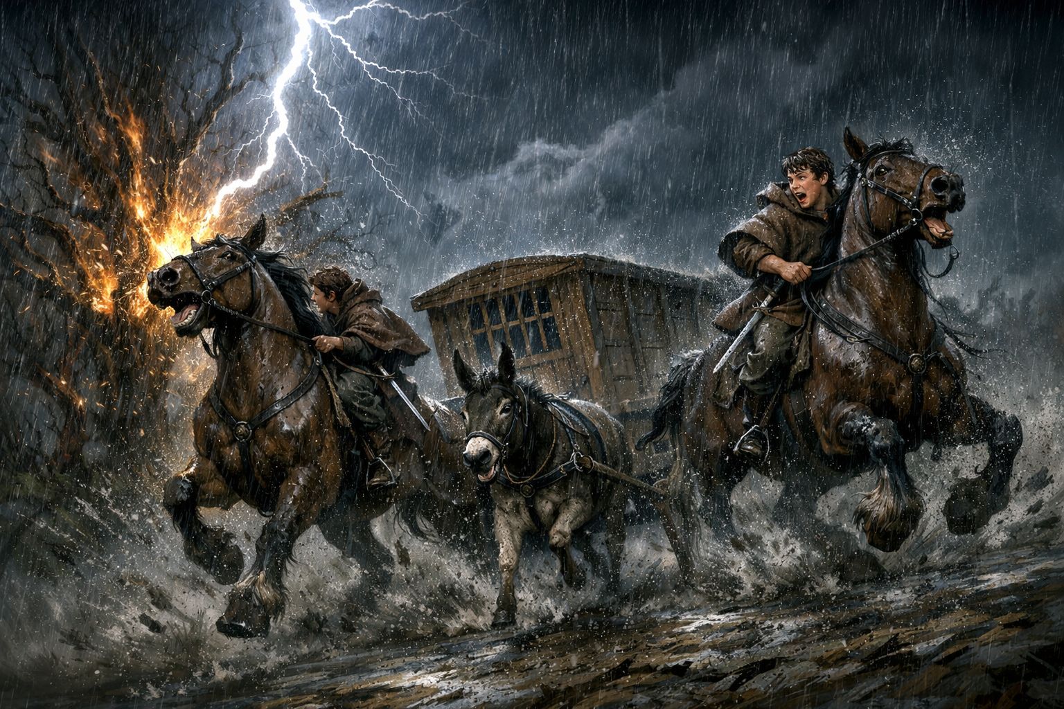 Lightning strike creates an opportunity