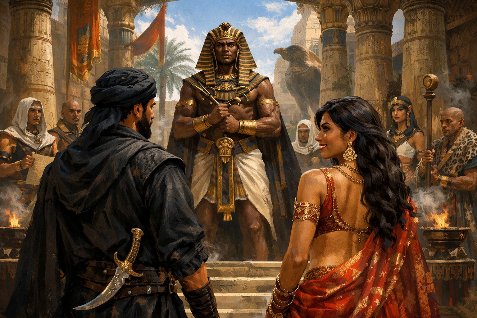 Ka-Ra, the Sun-God King and the living Pharaoh, a thousand times reborn