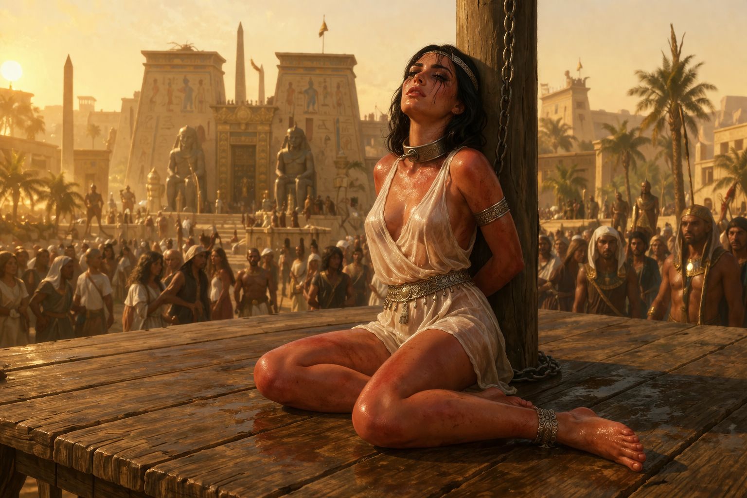 Burned alive, slowly, very slowly