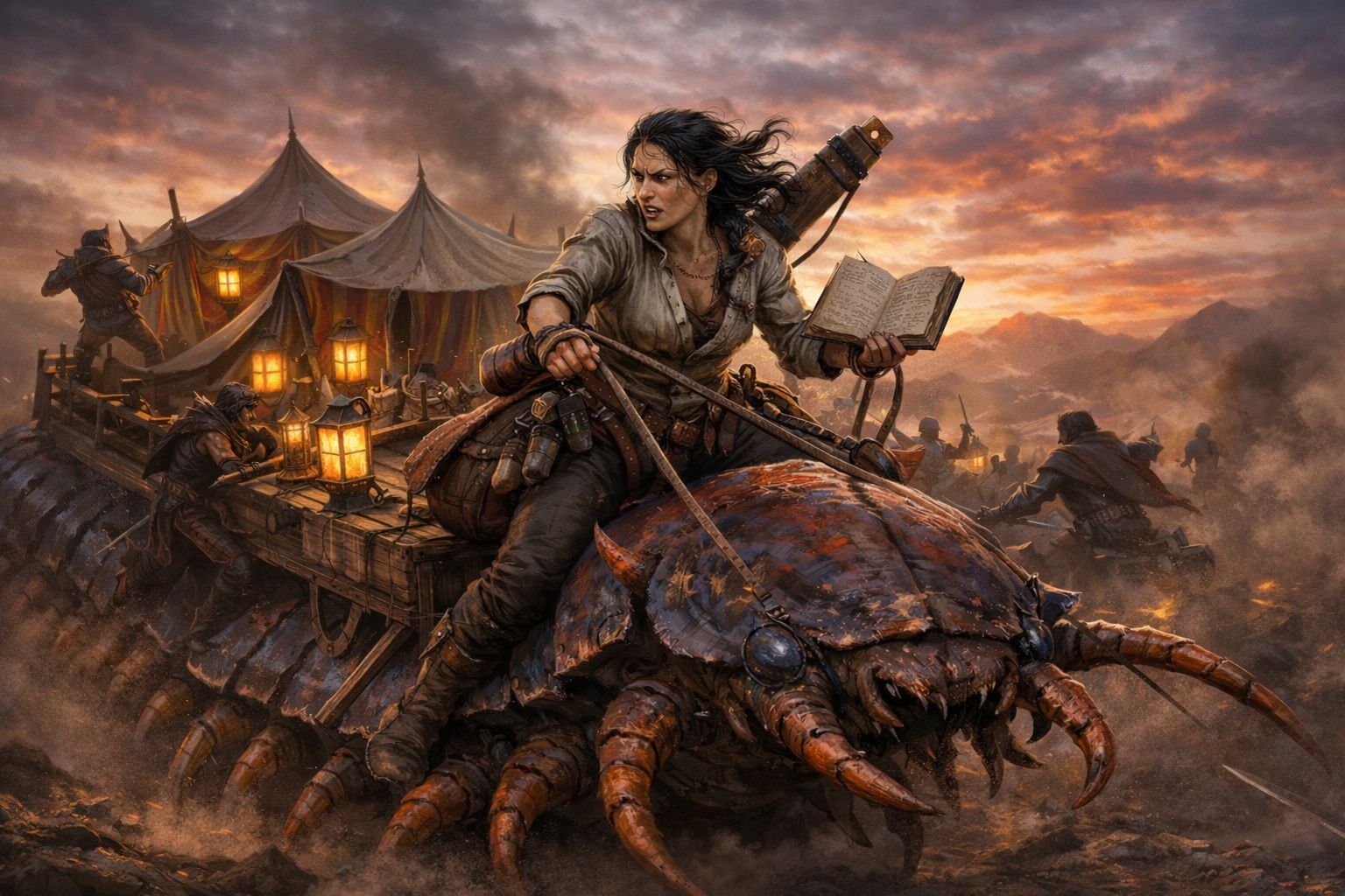 Thaleia grabbing the reins