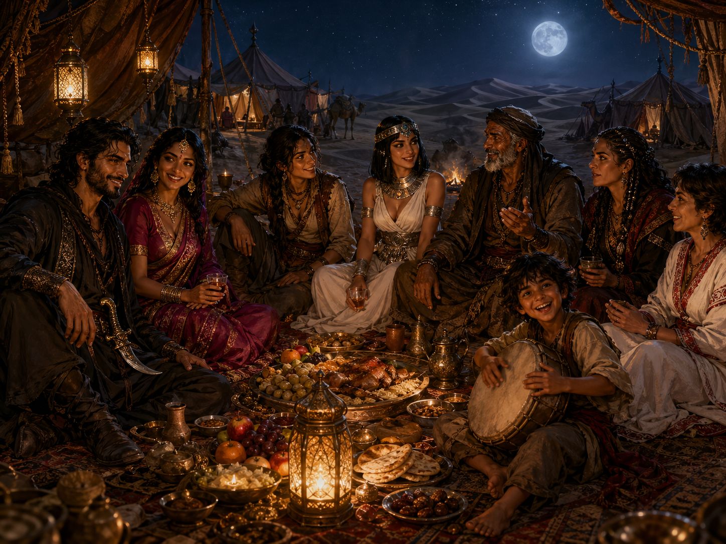 Sharing the evening meal