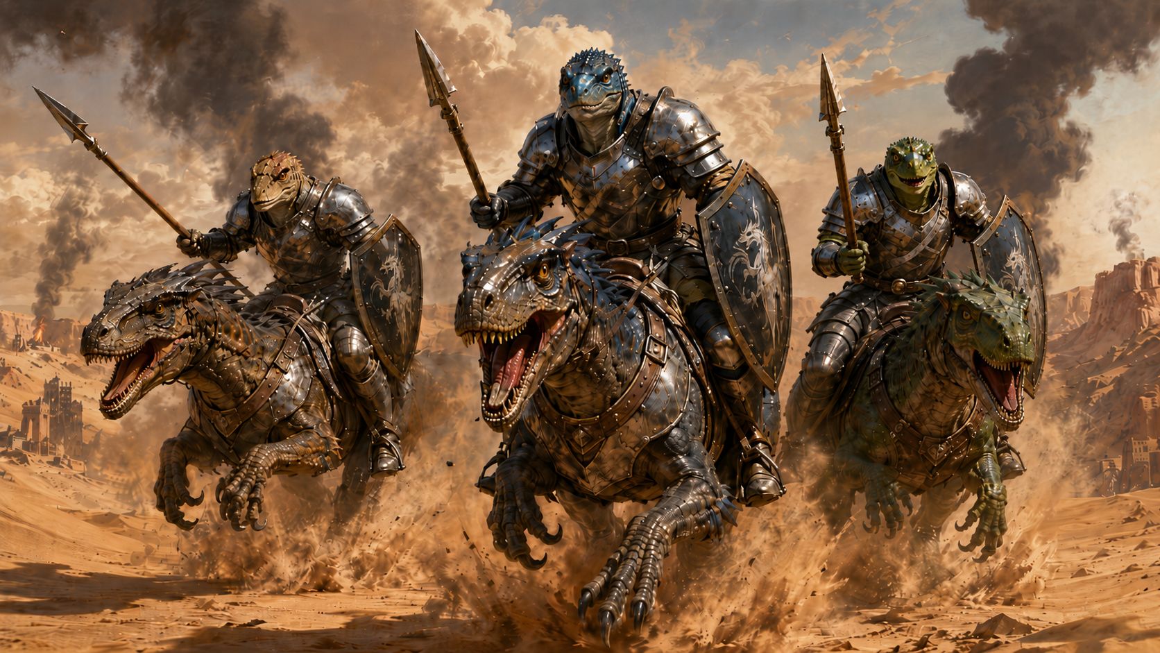 Thassk, Rhazzi and Tikkar make their final charge