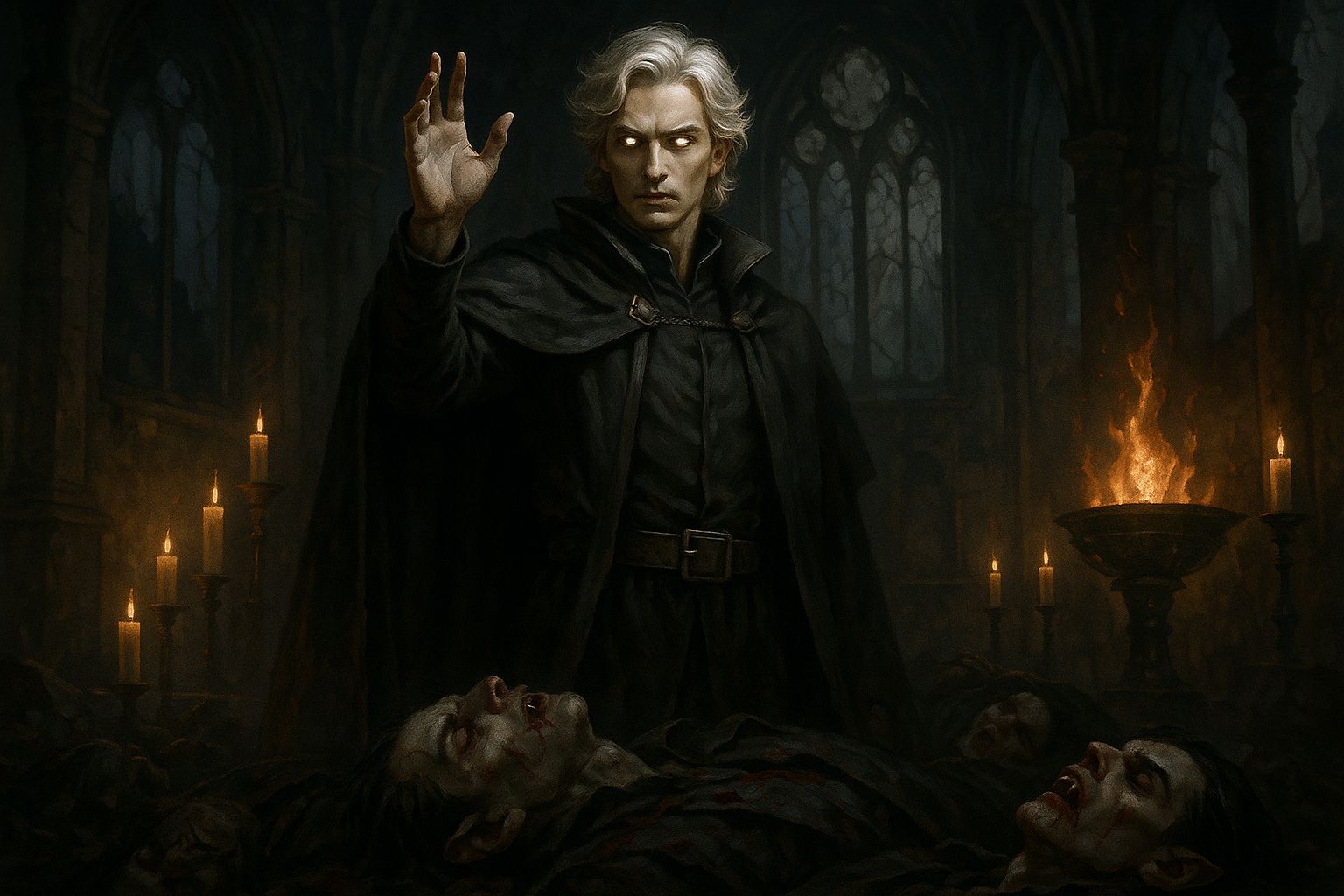 A vampire coven wiped out by a prima