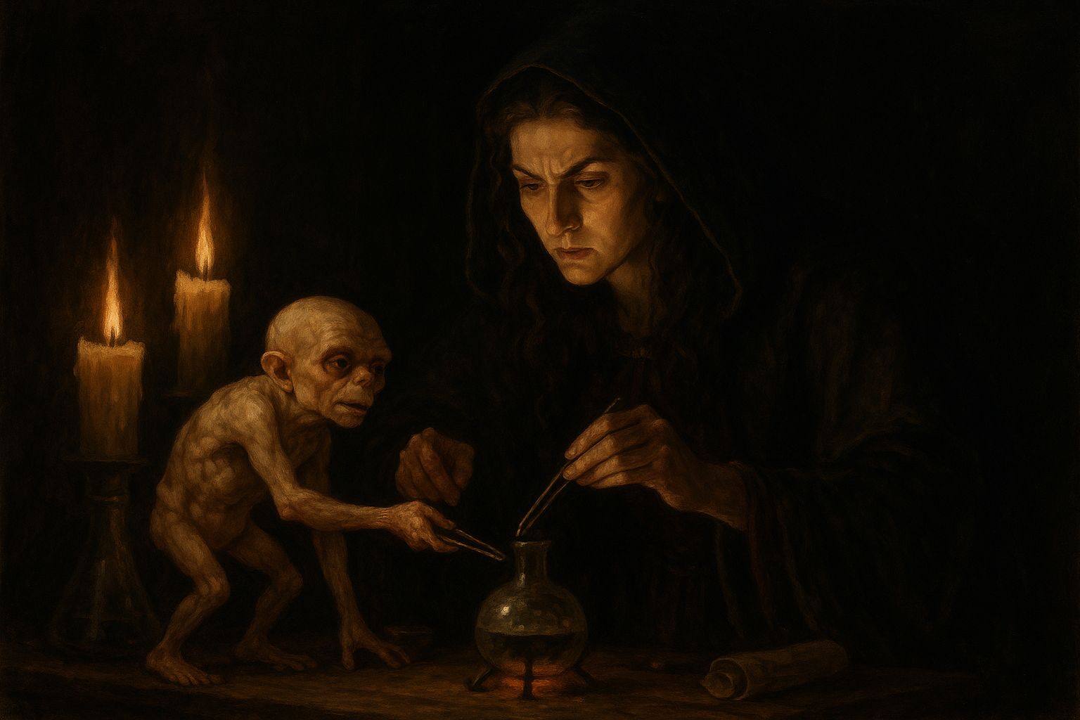 Marivelle working, assisted by Murrin