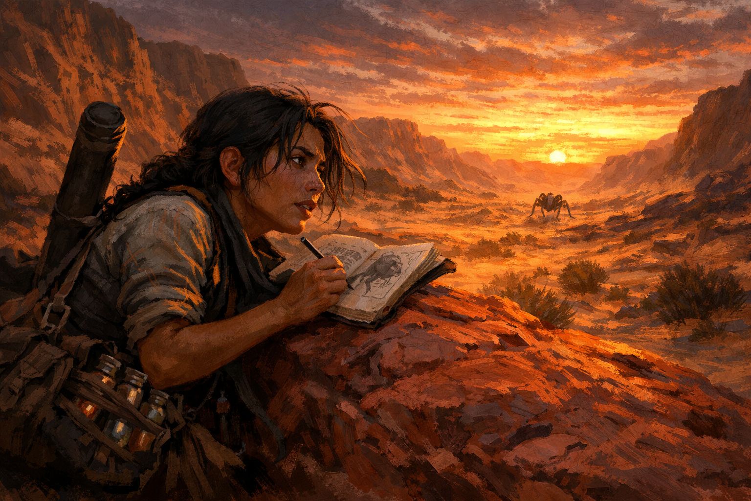 Observing giant bugs which probably eat people