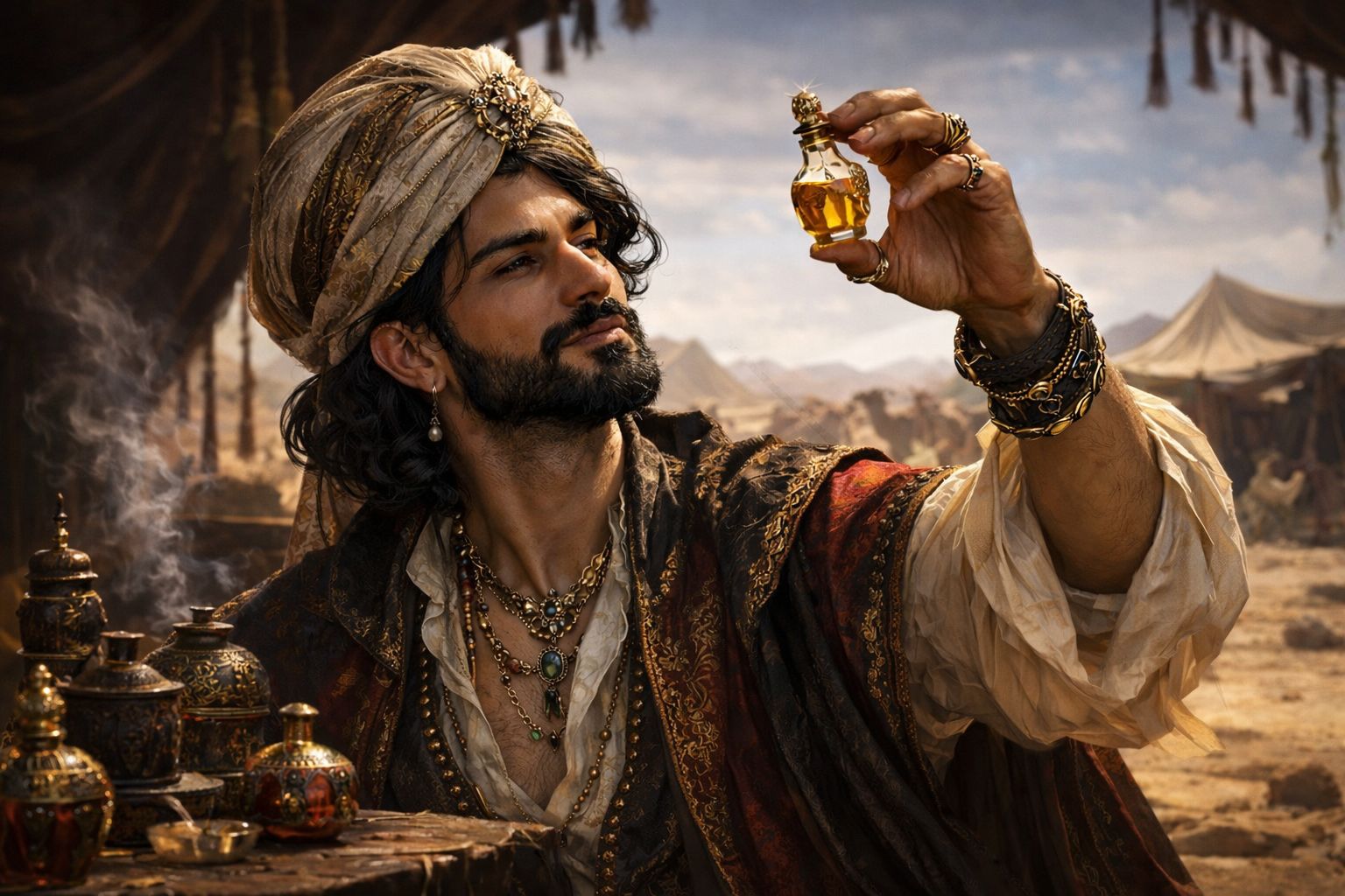 Rafiq al Saffron, Perfumer and Would-Be Seducer