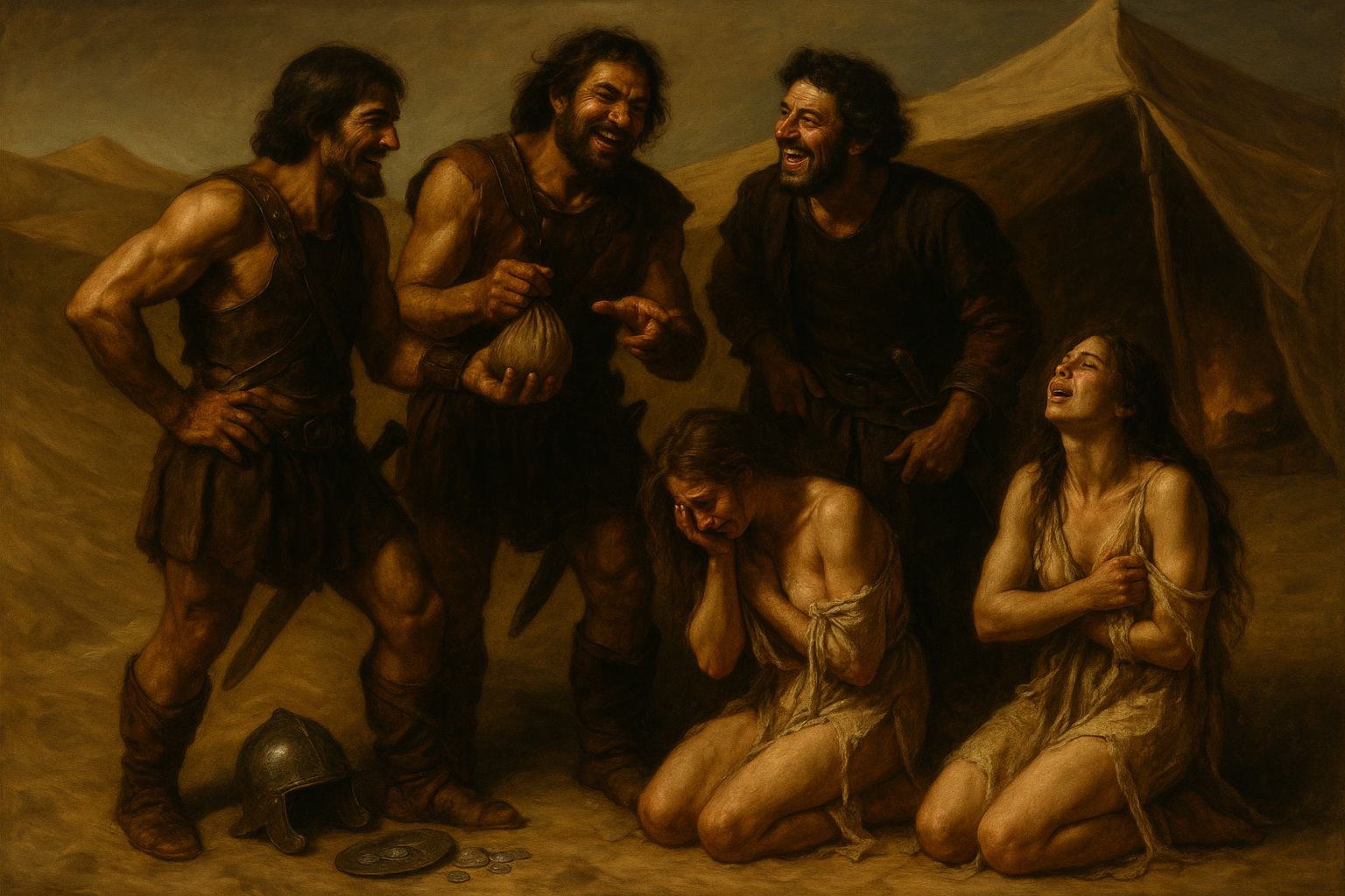 Raiders evaluation their loot