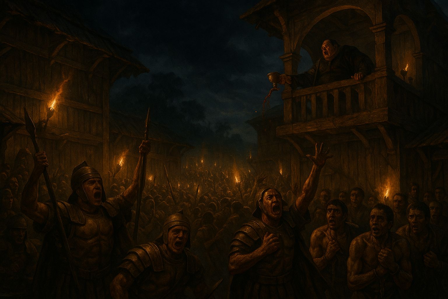 Panic in a trade station