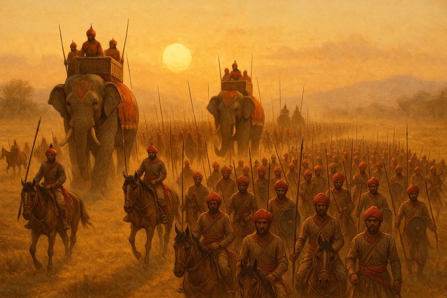 Mataraaj army on the march