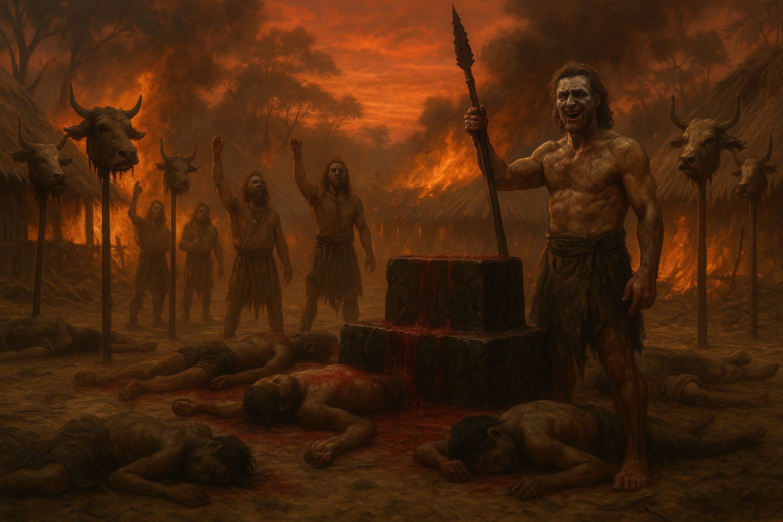 The aftermath of a Sreli extermination raid