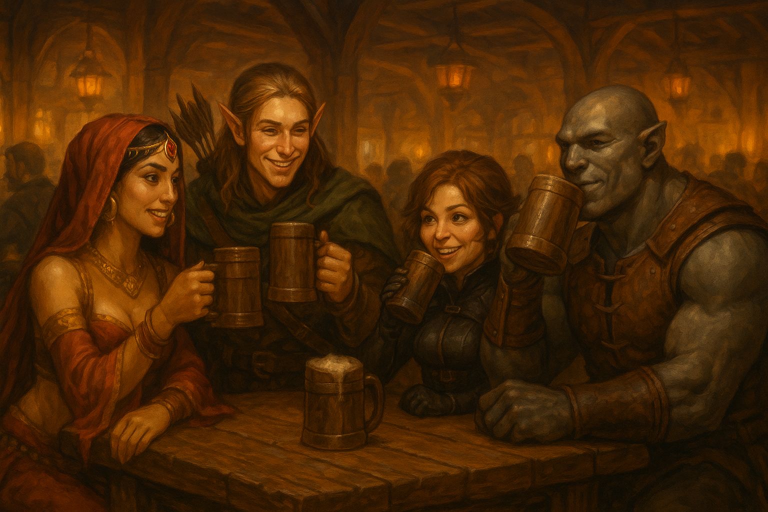 An ordinary evening at the tavern