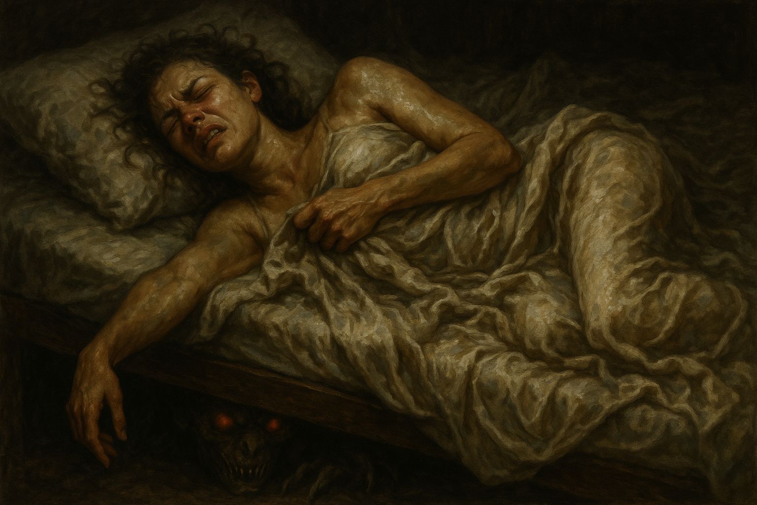 Sometimes, there is a monster under the bed, keep hands and toes out of reach