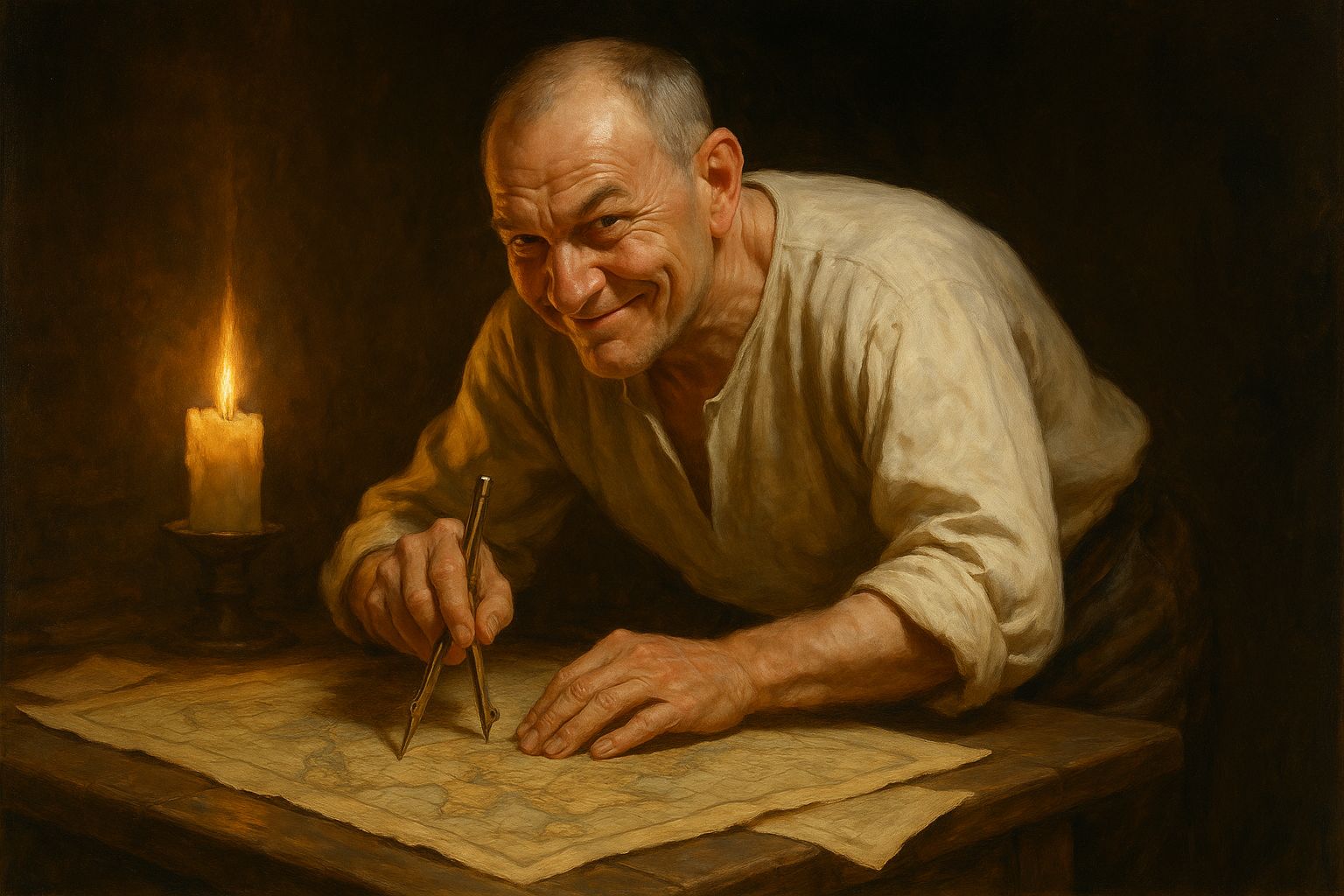 Doing what he loves most