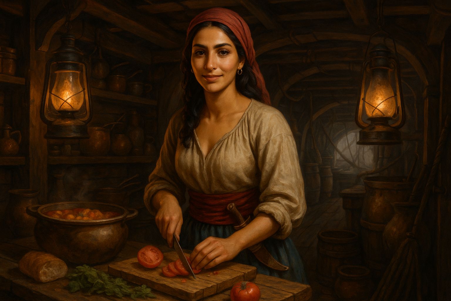 Good food makes the crew happy