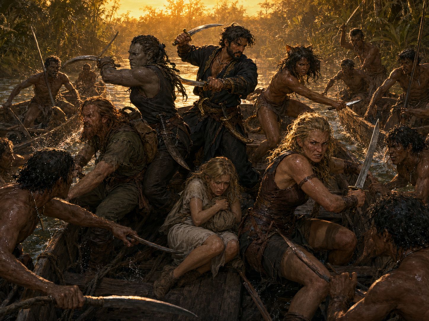 The river battle